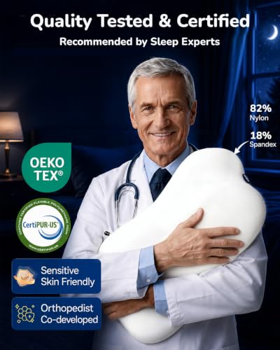 COMFYPIL Cervical Neck Pillow for Sleeping Memory Foam Pillows White - image 7
