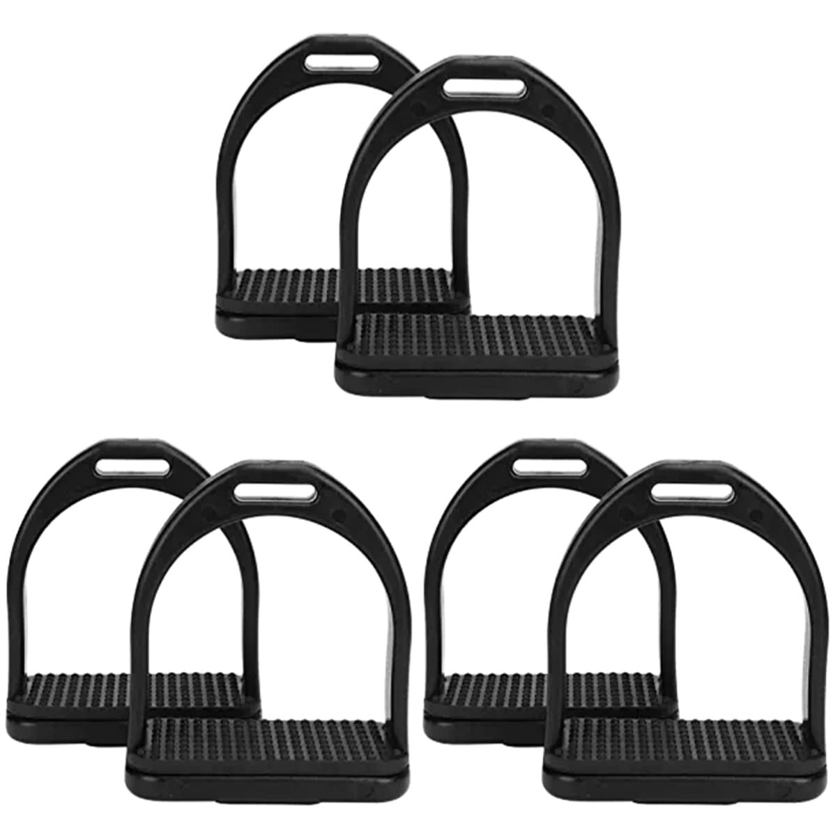 2 uds estribos for Montar a Caballo estribos for Saltar estribos de plástico estribos for jóvenes estribos for Silla de Montar no/653 (Color : Blackx3pcs, Size : 16.2x13.5cmx3pcs)