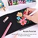 Acrylic Painting Gel Pens 54 Colors with 1mm Bullet Tip, Color Gel Pens for Adult Drawing, Coloring, Sketching, Journaling, DIY, Acrylic Ink Pen for Black Paper, Rock, Glass, School and Art Supplies