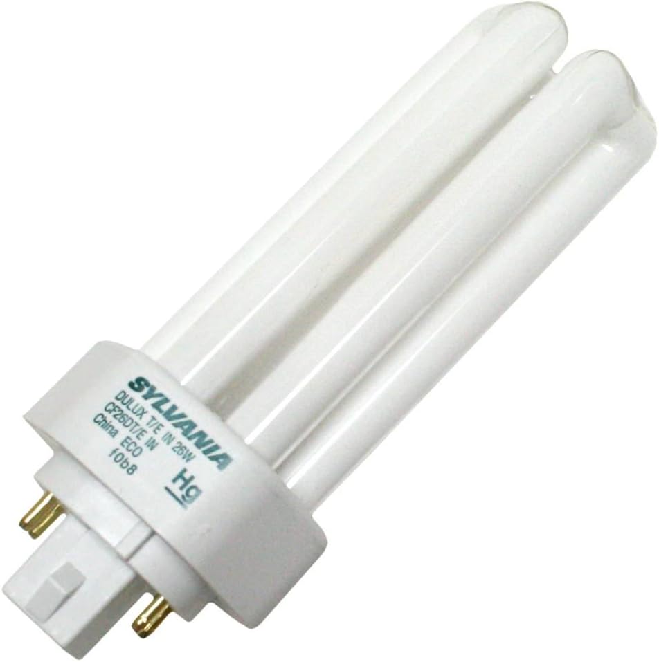 Sylvania 20879 - CF26DT/E/IN/827 - 26 Watt Compact Fluorescent Triple Tube Light Bulb, 2700K