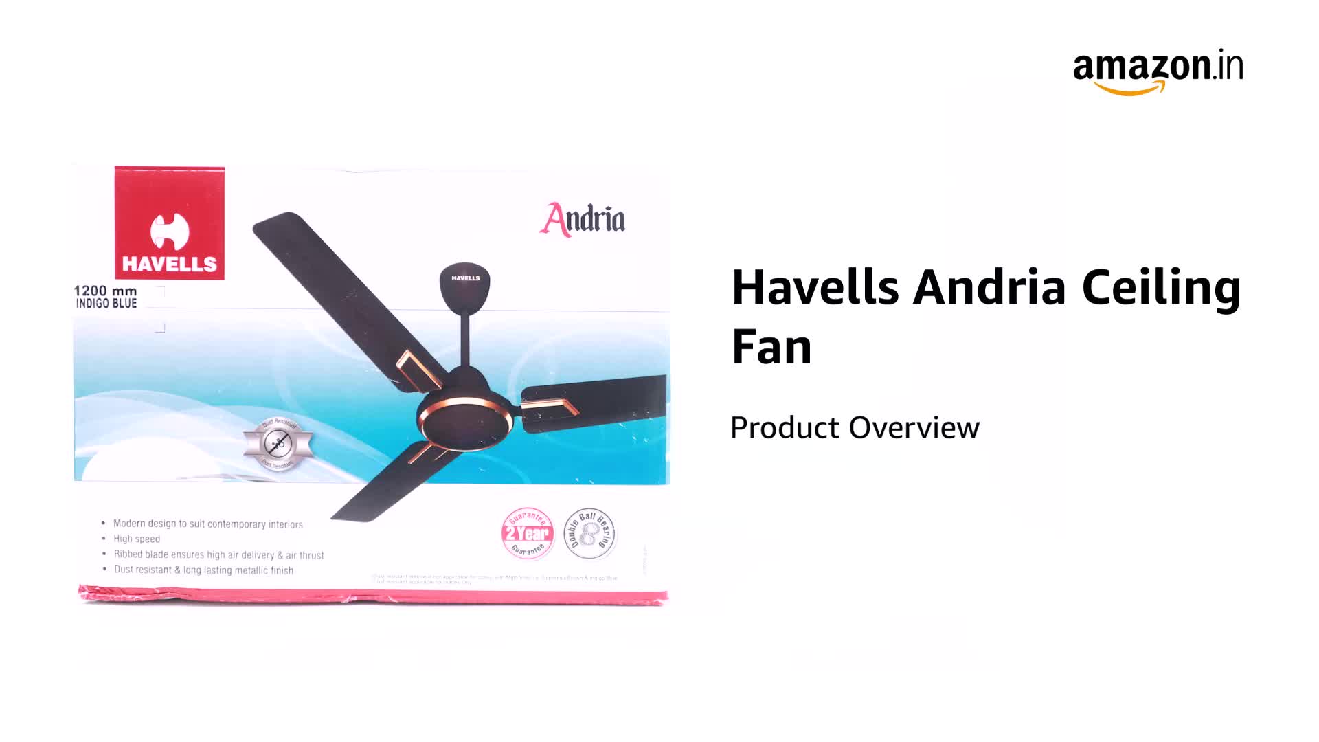 Havells Andria 1200mm Dust Resistant 