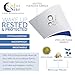 CALM NITE Mattress Pad Protector - Waterproof Cover, Vinyl Free Topper - Machine Washable… (Full 54 x 75)