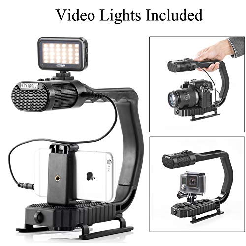 Handheld Stabilizer & Video Led Lights Skateboarding for DJI OSMO iPhone 11 X