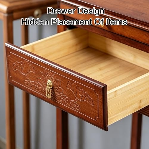 Mesa de pasillo estrecha para decorar un vestíbulo acogedor 5