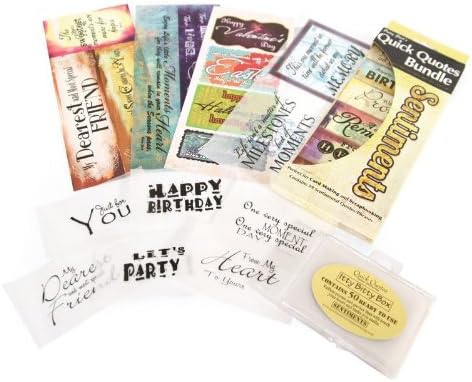 Quick Quotes Sentiments Bundle and Sentiments Itty Bitty Box