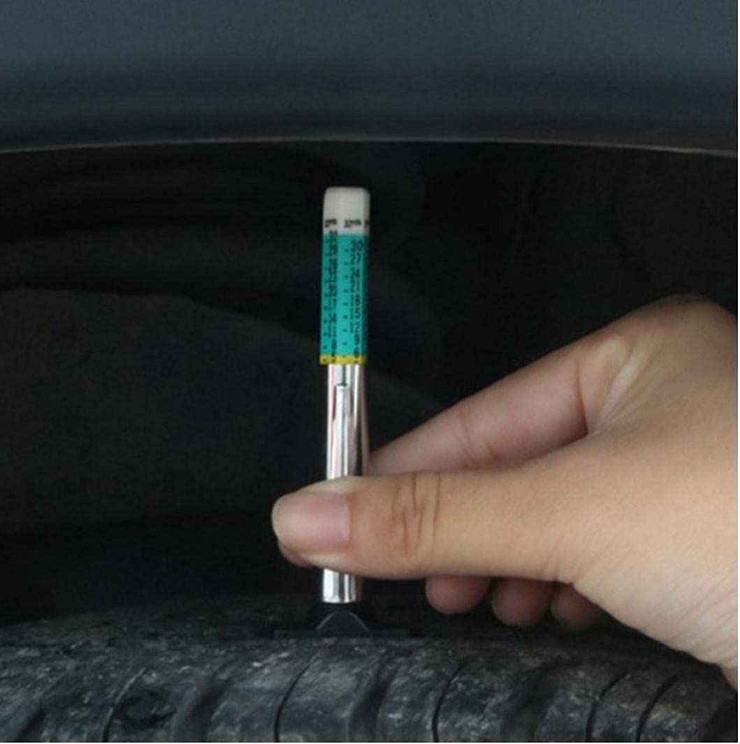 Misuratore di profondità del battistrada for pneumatici Strumento di misurazione accurata 0-25 mm 2 pezzi