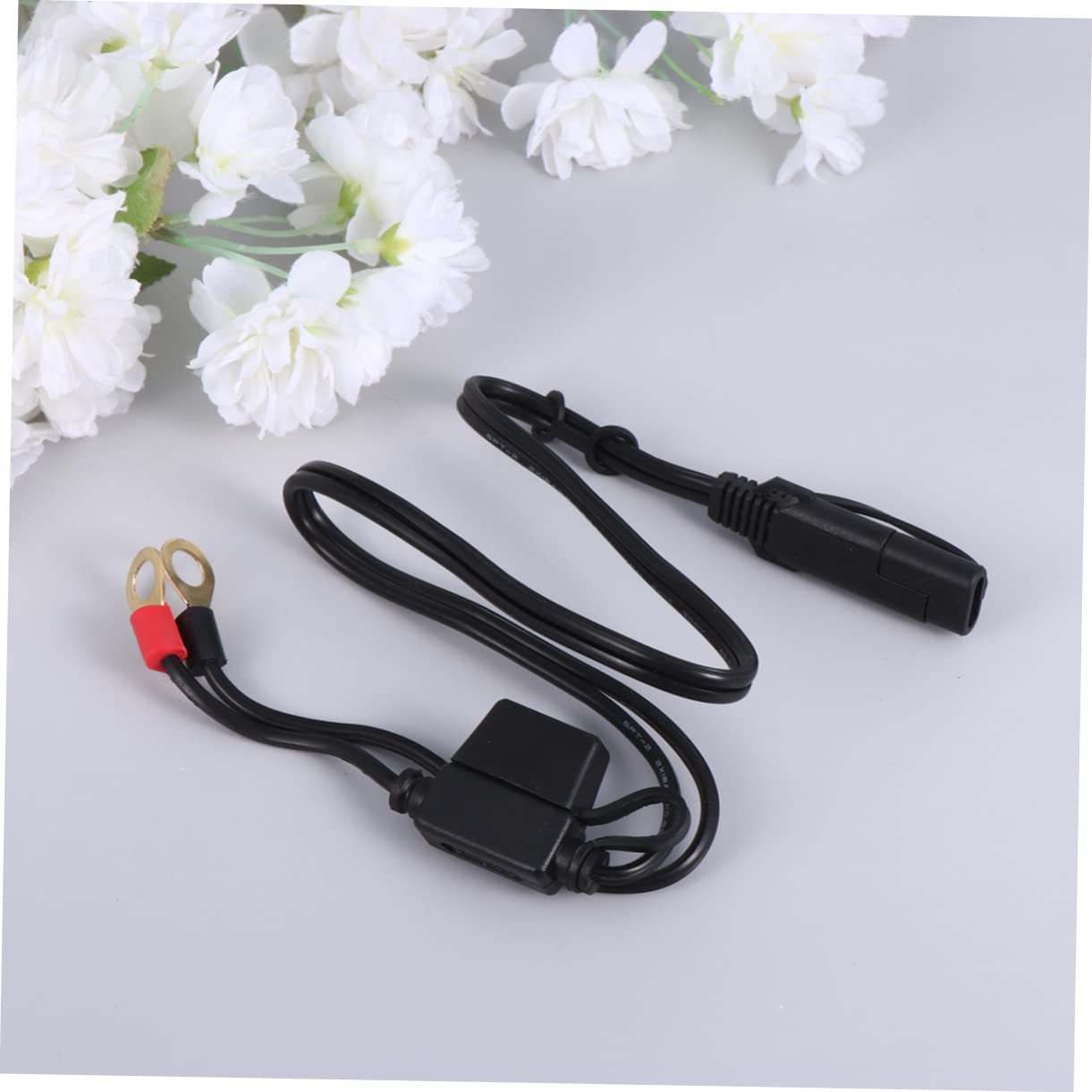 JECOMPRIS 12v Motorcycle Circuit Cable Battery for Motorcycle Auto Battery Charger Safe Materials Outdoor Charging