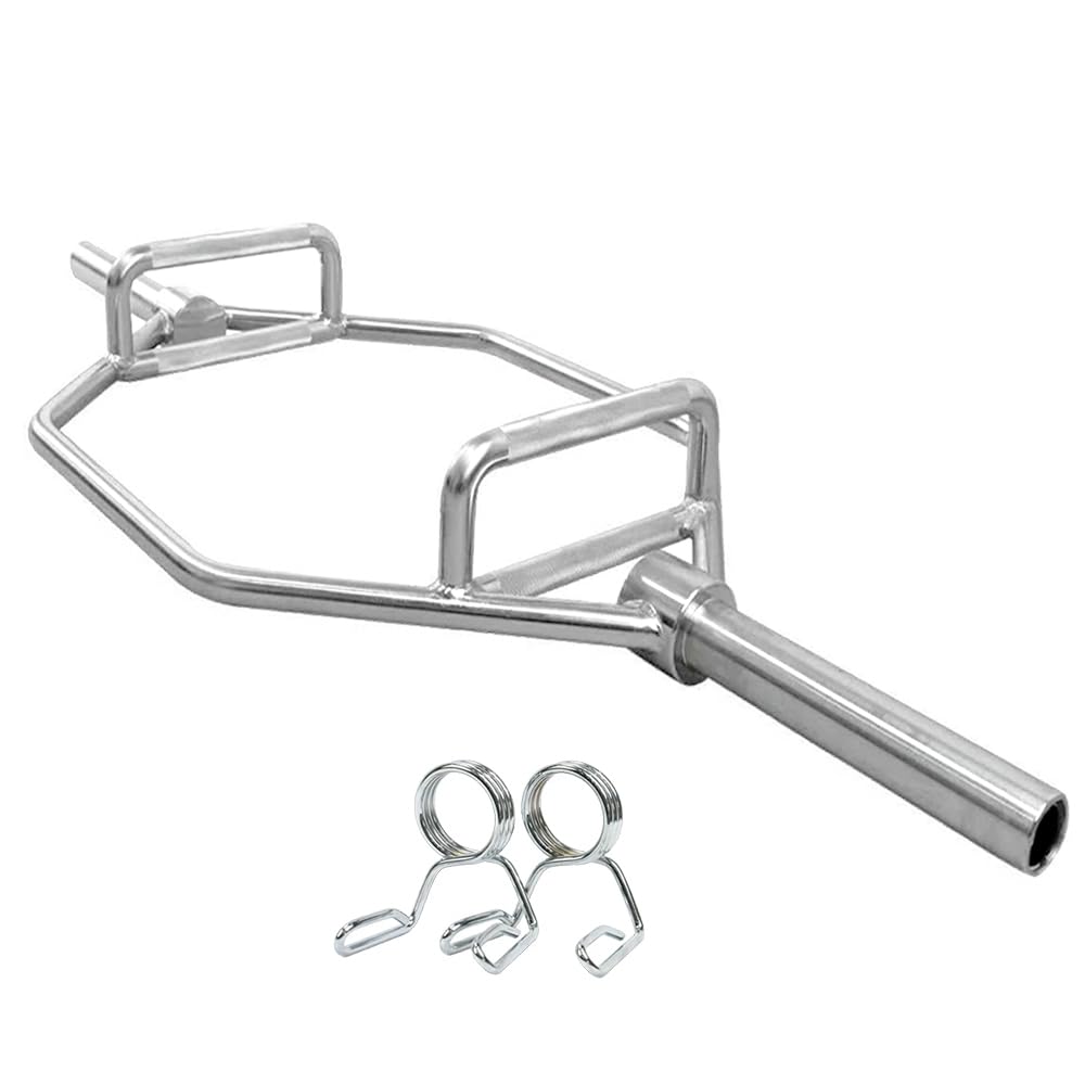 Hex Trap Bar, Solid Steel, 300kg Capacity, Olympic 2" Weight Lifting Bar