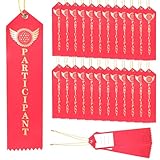 40 Pieces Participant Award Ribbon with Event Card,First Place Ribbons for Staff Coworker Sports Event, Dance Contests, Music Contests,Team Prizes, Car Racing Competition
