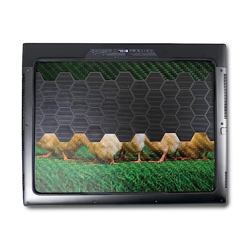 Image of MightySkins Carbon Fiber Skin Compatible with Alienware M18 R1 (2023) Full Wrap Kit - Group of Chicks | Protective, Durable Textured Carbon Fiber Finish | Easy to Apply | Made in The USA