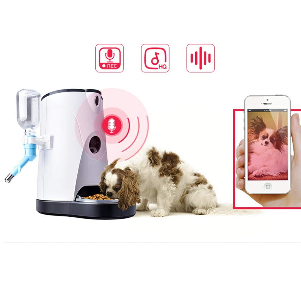Intelligent ABS Material Automatic Feeder Timing Quantitative Remote Control Video Monitoring Automatic Feeding Device Recording Call for Feeding Device Portable