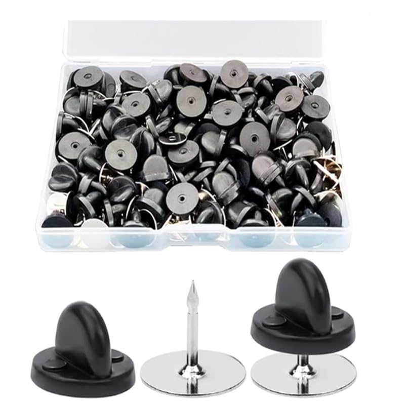 Amazon.co.jp: ピンバッジのキャッチ ピンバッチ 留め具 蝶タック