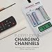 Tenergy TN156 4-Bay Compact AA/AAA NiMH NiCD LCD Battery Charger, Ideal Charger for AA and AAA Size Rechargeable Batteries for Everyday Electronics