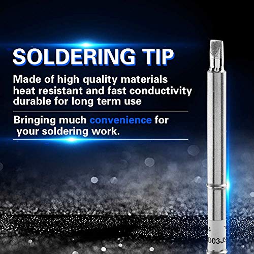 Image of Soldering Iron Tips T12 Series Soldering Tips Welding Tool Replacement for FX-951 Rework Station (T12-D4)(T12-D4)