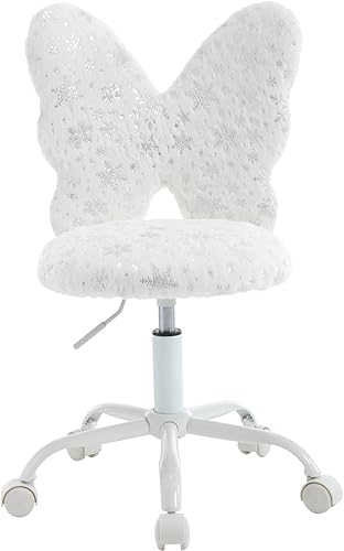 Linda silla mullida para niñas adolescentes, escritorio de estudio, silla de estudiante, silla de trabajo para computadora, silla de trabajo de