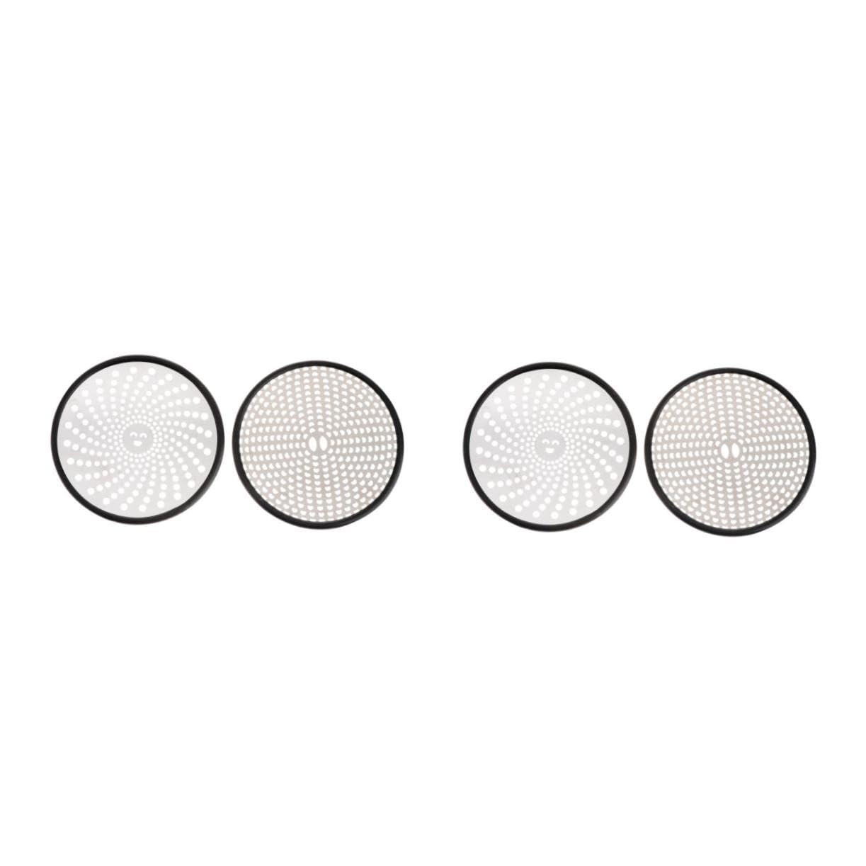 SHINEOFI 2 Series Malla De Drenaje De Piso Cubrir Tapa del Desagüe del Piso Colador Agujero Tapa Desagüe Útil Baño Cubierta De Desagüe del Piso De La Casa Acero Inoxidable Plata 2 Piezas*2