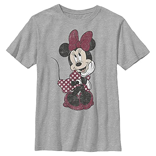T-shirt Disney Minnie Mouse pour garçon taille XS en coloris gris chiné