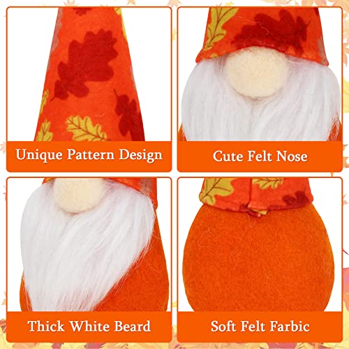 Whaline-10Pcs-Thanksgiving-Hanging-Gnomes-Ornaments-Fall-Harvest-Handmade-Plush-Gnomes-Maple-Leaf-Pumpkin-Printed-Gnomes-Cute-Decorative-Tomte-Swedish-Elf-Gnome-Doll-for-Autumn-Thanksgiving-Decor Whaline 10Pcs Thanksgiving Hanging Gnomes Ornaments Fall Harvest Handmade Plush Gnomes Maple Leaf Pumpkin Printed Gnomes Cute Decorative Tomte Swedish Elf Gnome Doll for Autumn Thanksgiving Decor