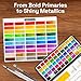 ARTISTRO 50 Colors Watercolor Paint Set - Portable Paint Set with Palette and Brush Pens - Travel Water Color Kit for Adults, Professionals, Kids - Art and Painting Supplies - Christmas Gift Idea