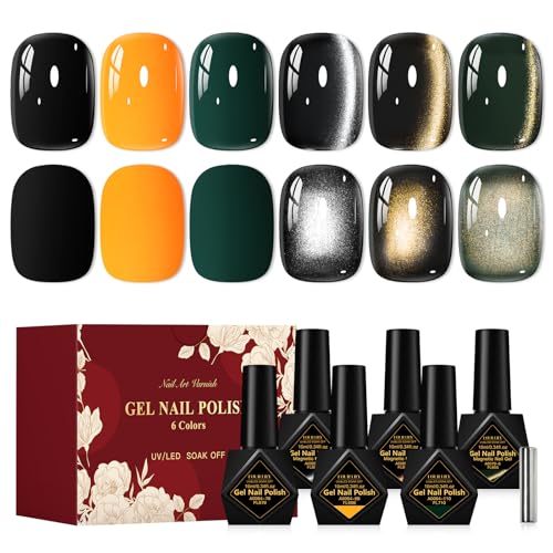 Set de 6 esmaltes en gel con efecto holográfico
