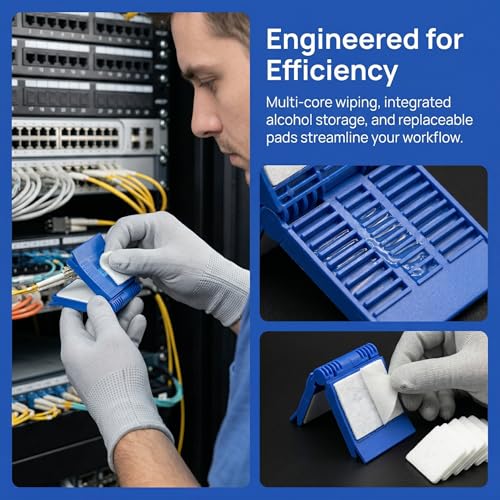Fiber Optic Wiping Clip Multi-Core Fiber Cleaner - image 3
