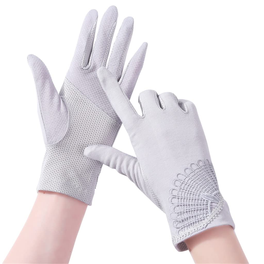 Driving Gloves Women's Touch Screen Thin Breathable Short Riding Handguards Autumn Elastic