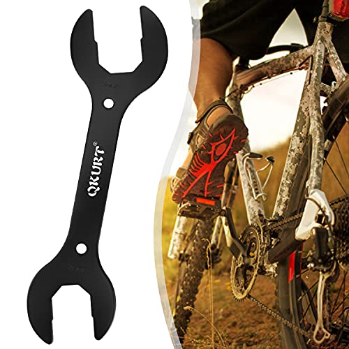 QKURT 4 in 1 Bike Headset Wrench, Heavy Duty 30/32/36/40mm Bicycle Headset Wrench Spanner