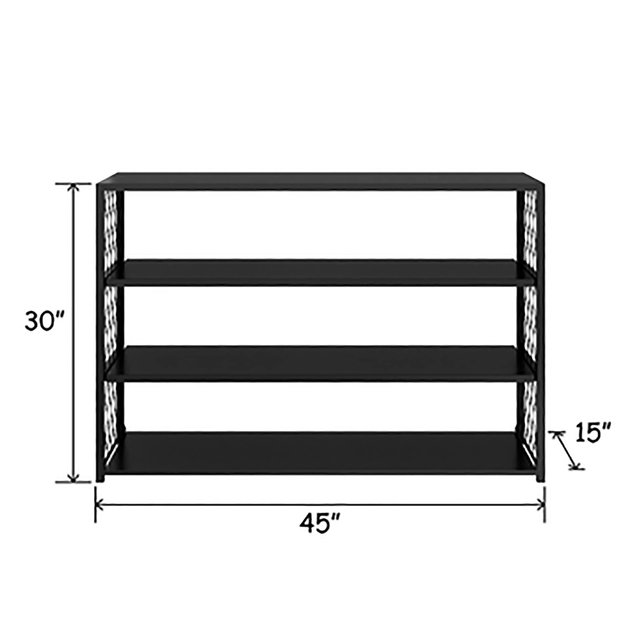 Amazon.com: Lush Landscapes Black Outdoor Metal Trellis Console
