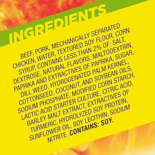 Slim Jim Smoked Meat Sticks, Vlasic Dill Pickle Flavor, 6g Protein Per Serving, Snack Size, Lunchbox Snack, 0.28 oz. (26 Count) - Image 2