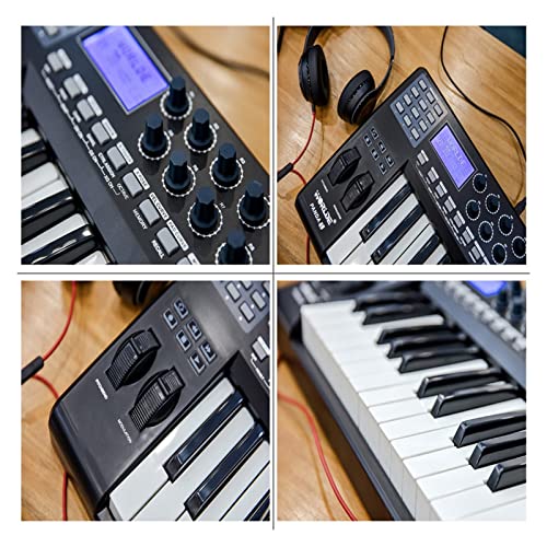 Clavier Piano 49 Portable 49-clés USB MIDI Contrôleur du Clavier 8 RVB Tampons De Déclencheurs Arrière Colorés - Les Beatles, Paul McCartney, John Lennon, RIngo Starr, George Harrison Clavier Piano 49 Portable 49-clés USB MIDI Contrôleur du Clavier 8 RVB Tampons De Déclencheurs Arrière Colorés – Image 4