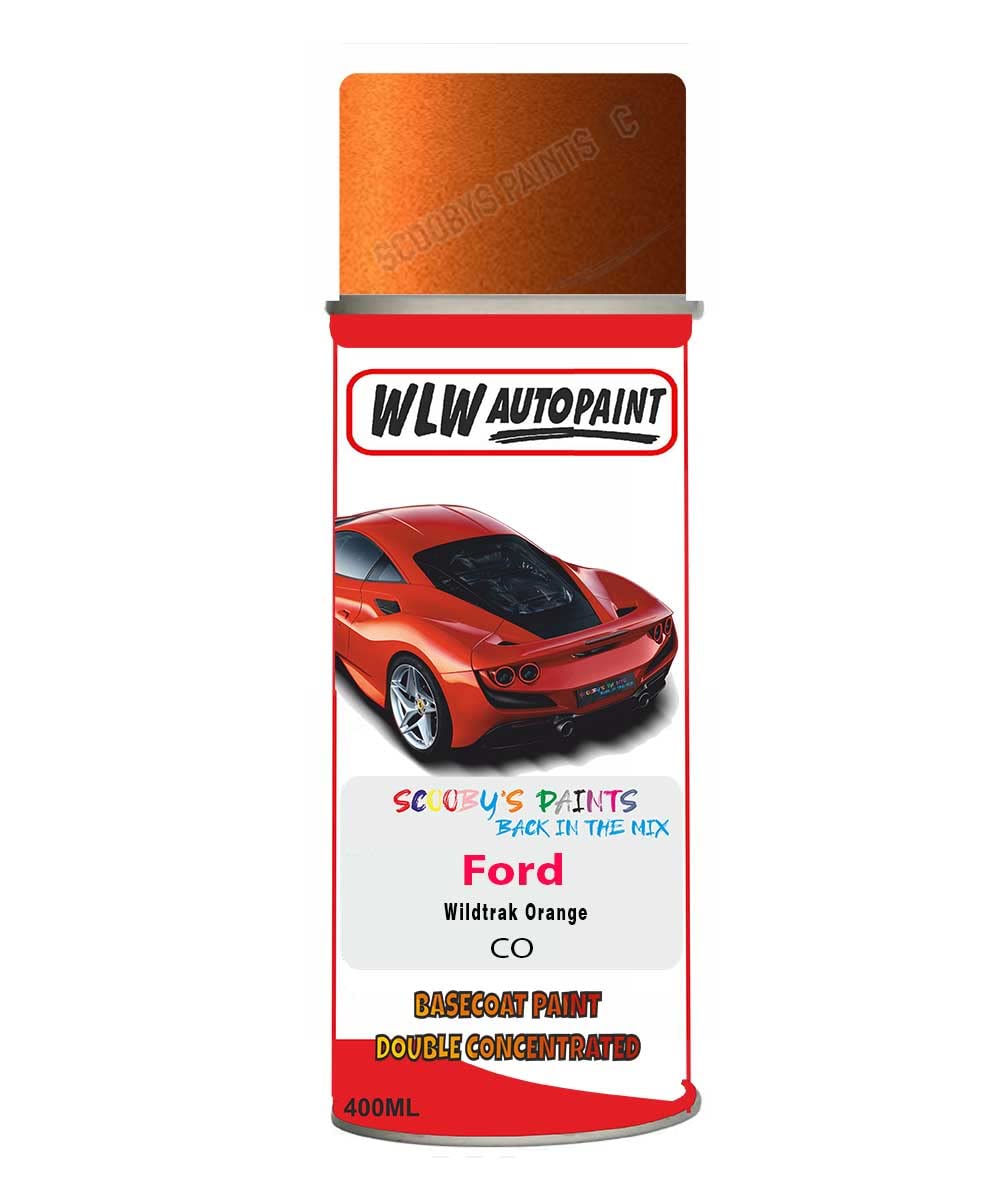 Basecoat Aerosol Spray Paint For Ford Ranger Wildtrak Orange 2012-2016 Code Co