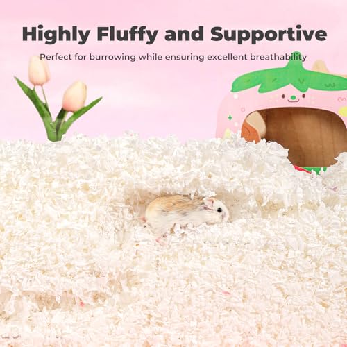 mini&moe Hamster Bedding 25 Liters: Dust-Free and Odor Control Moisture Absorbent Natural Paper Small Pet Bedding - for Guinea Pigs, Hamsters, Rabbits, and Small Animal - Image 5