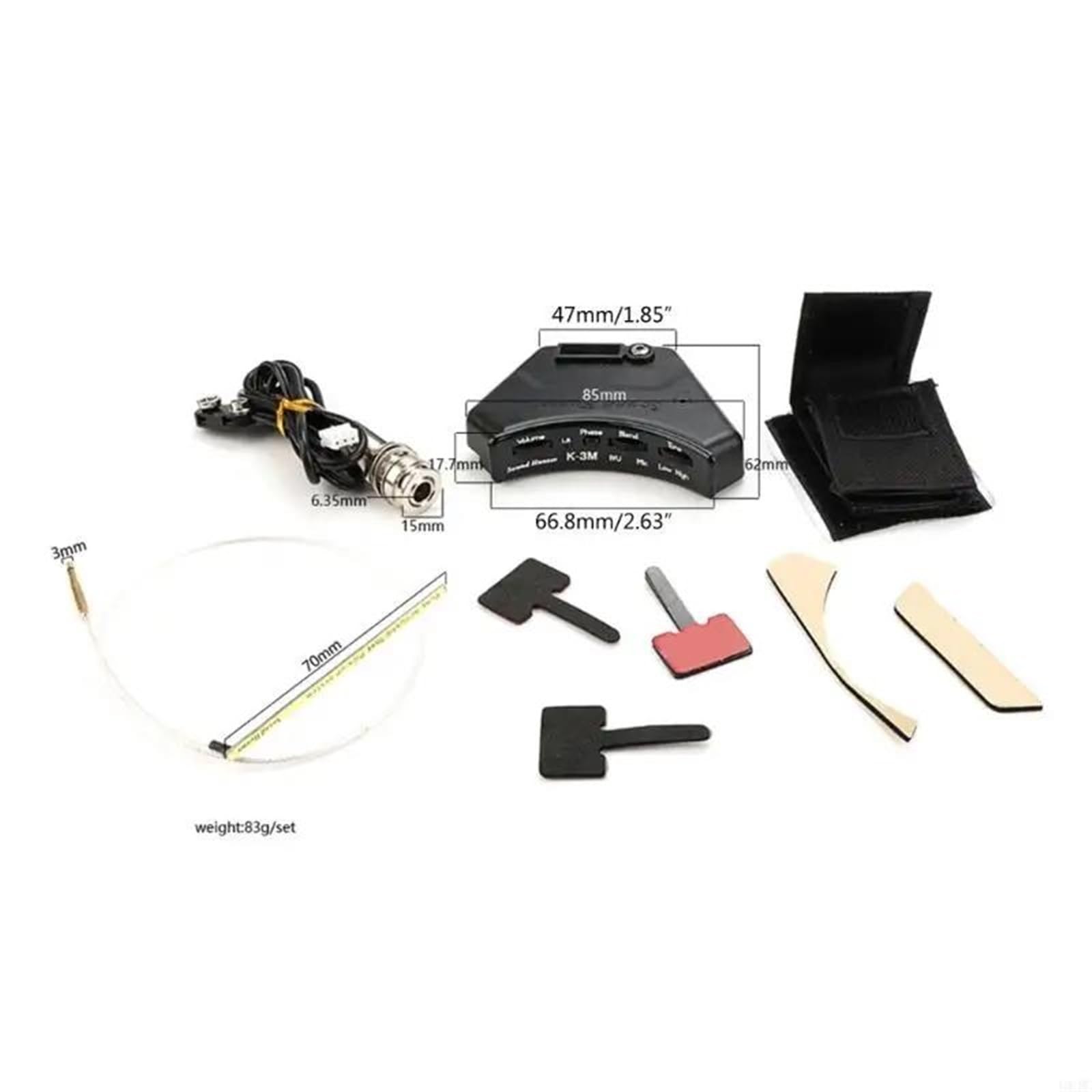 Pickup per buca sonora U1JC per accessori per chitarra acustica Pickup Chitarra Acustica