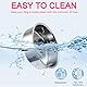 Crate Water Bowl, Futternapf Kaninchen, Abnehmbare Edelstahl Kaninchen Napf für Futter und Wasser, Wassernapf Hundekäfige Haengend für Katzen Welpen Vögel Ratten Meerschweinchen und Andere Kleintiere