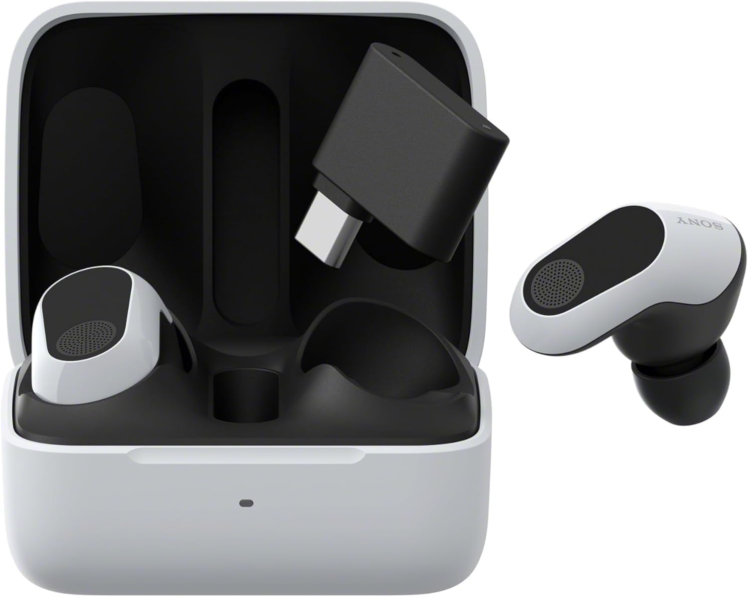 Sony INZONE Buds In-Ear Gaming Kopfhörer PC PS5 360 Spatial Sound Active Noise Cancelling AI-Mikrofon 24H Akku Weiß