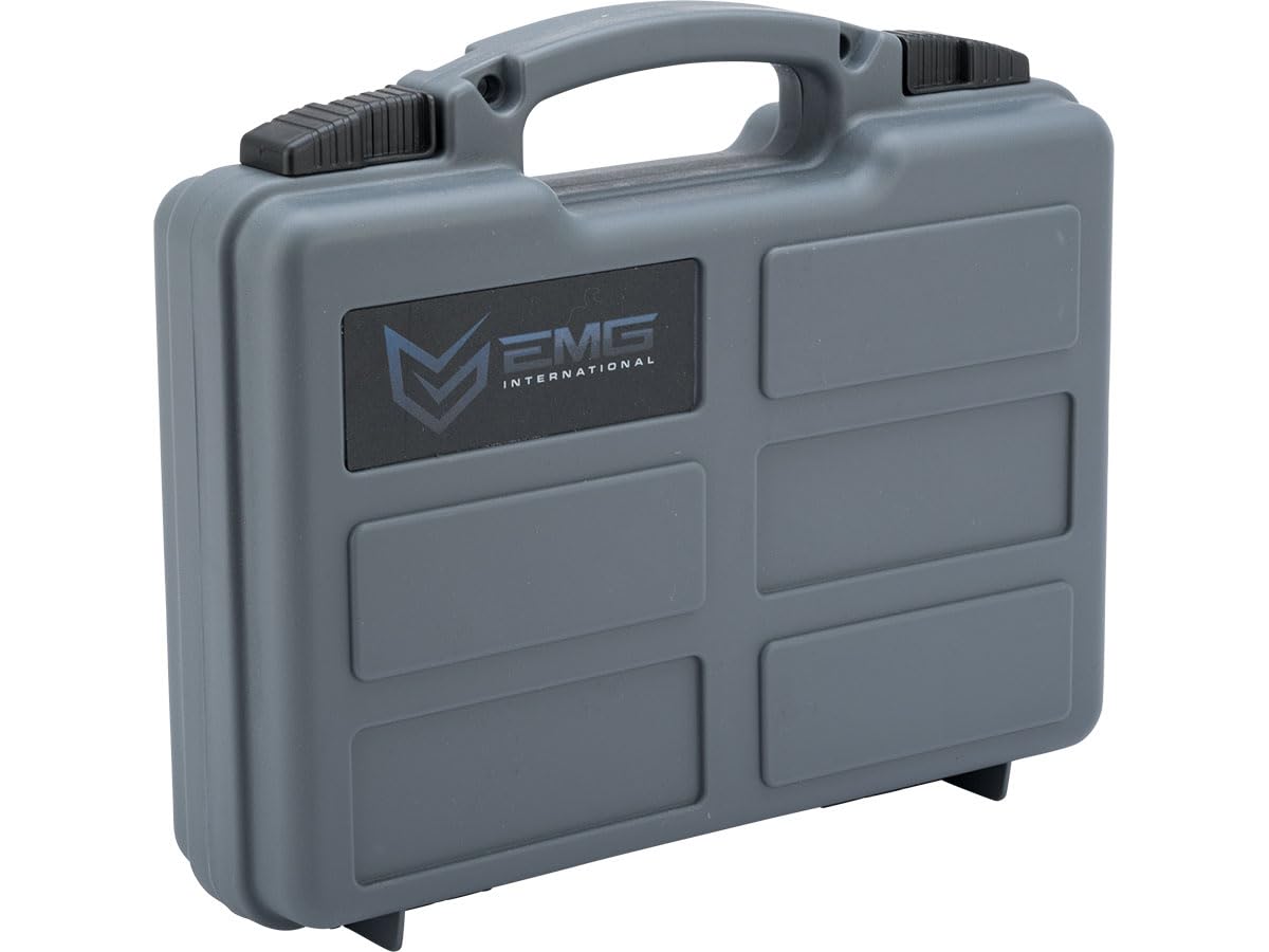 Evike EMG Collection Series Airsoft Pistol Case w/Customizable Grid Foam (Color: Wolf Grey)