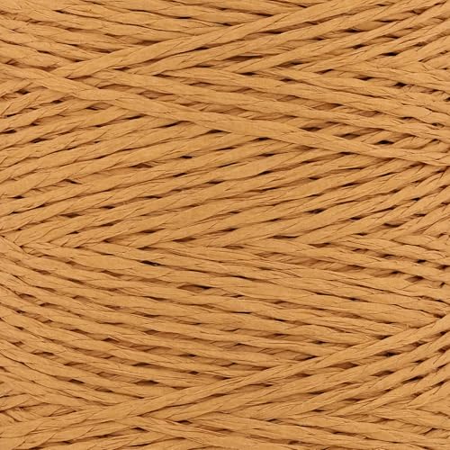 Image of Raffia Yarn for Crochet Bags Raffia Ribbon for Gift Wrapping 2mm X 328 Yards Raffia String Paper Ribbon Yarn for Sun Hat Beach Bag Crochet Crafting DIY Crafts