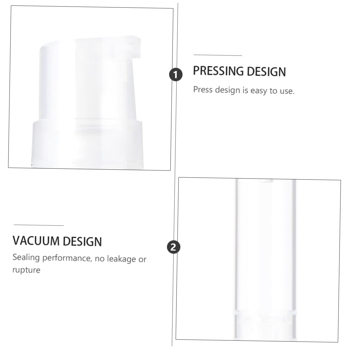 POPETPOP 36piezas Botella De Viaje Rellenable De Presión y Vacío Para Cosméticos y Cuidado Piel Para Hogar y Viajes Contenedor Transparente y Ligero