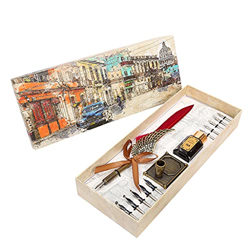 Stylo à plume antique pour écrire sans fatigue, design rétro aile pour étudiant