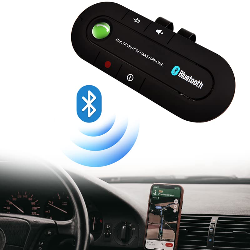 Vivavoce Bluetooth Per Auto - Universale, Senza Fili, Con Aggancio Magnetico - Foto 5