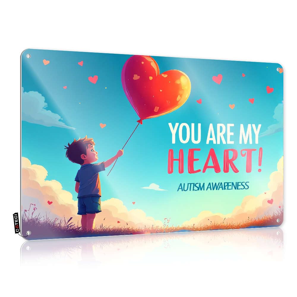 Sujd Colour Stunning Decor, Framed Best Man Gift You Are My Heart Autism Awareness | Farmhouse Bars Decor(30X40cm)