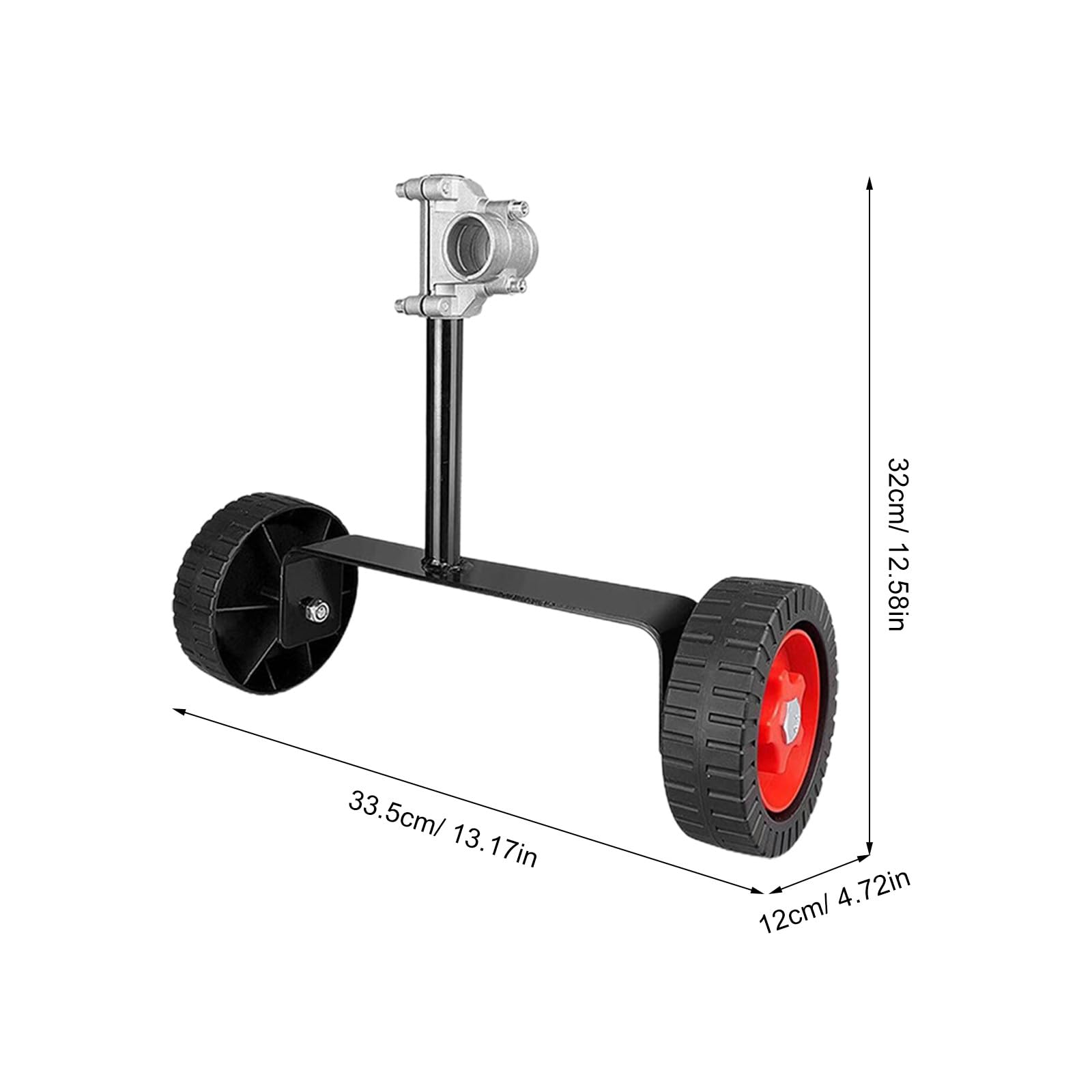 MAGICLULU Ruedas de Repuesto para Cortacésped de 28 Mm, Ajustables en Altura y Ligeras, Fabricadas en Goma y Acero Inoxidable, Accesorio para Jardín y Carrito