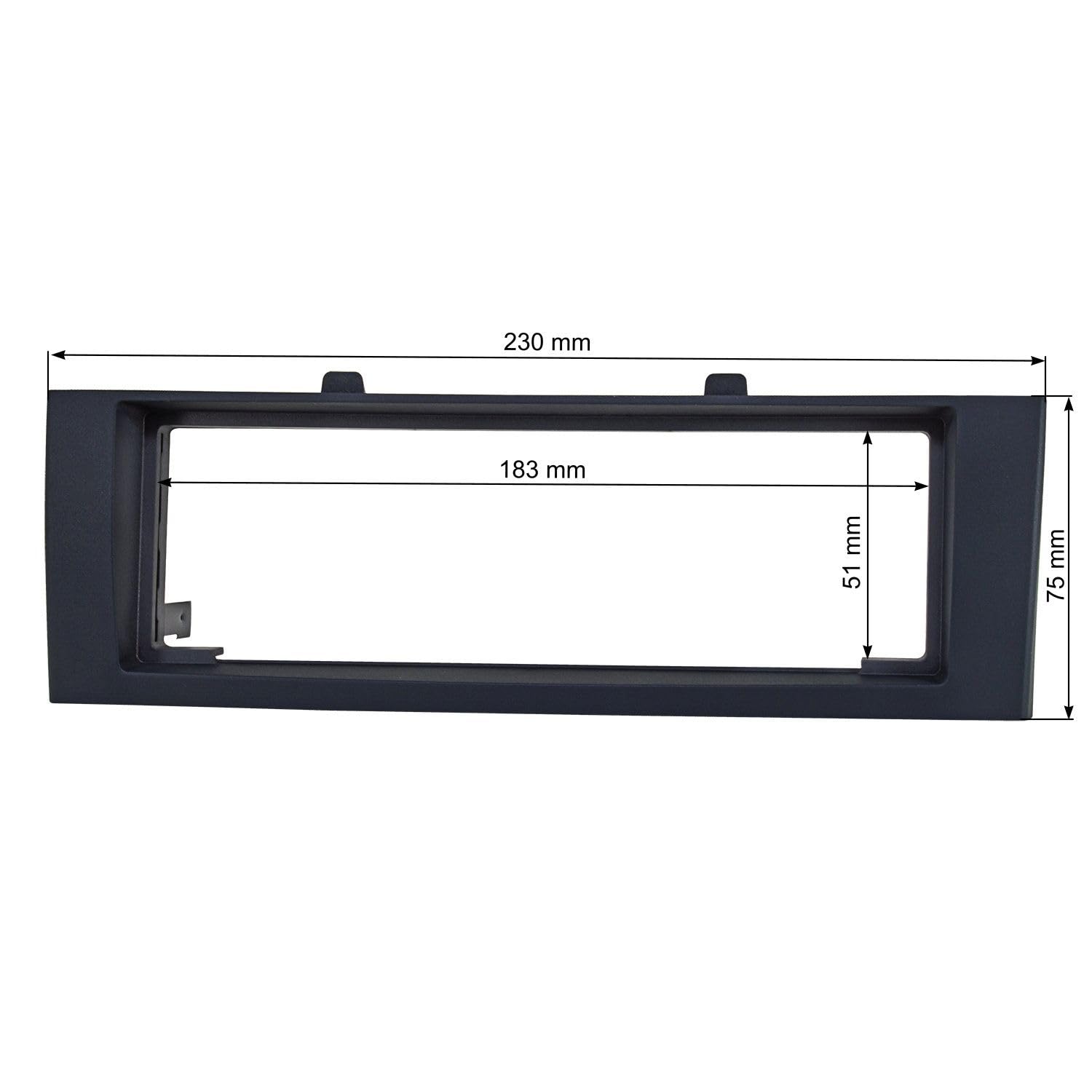 tomzz Audio 2437-005 Conjunto de Panel de Radio Compatible con Mitsubishi Colt Tipo Z30 año 2004-2008 Gris Oscuro con Adaptador de Radio ISO