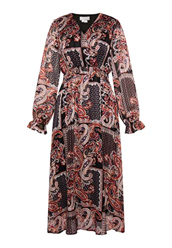 Robe longue imprimé cachemire usha XXL style bohème fluide