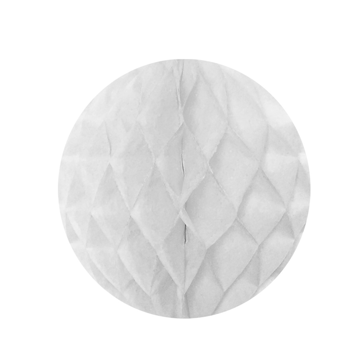 Wrapables Chusteczki z piłką o strukturze plastra miodu dekoracje na wesela, przyjęcia urodzinowe, baby shower i dekoracja do pokoju dziecięcego (zestaw 3), 30 cm, biała