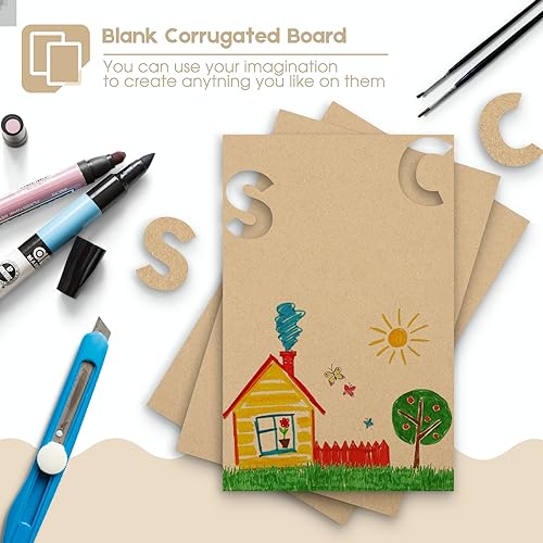 Image of Golden State Art 10 Pack 11x17 Corrugated Cardboard Sheet 1 /8 inch Flat Inserts