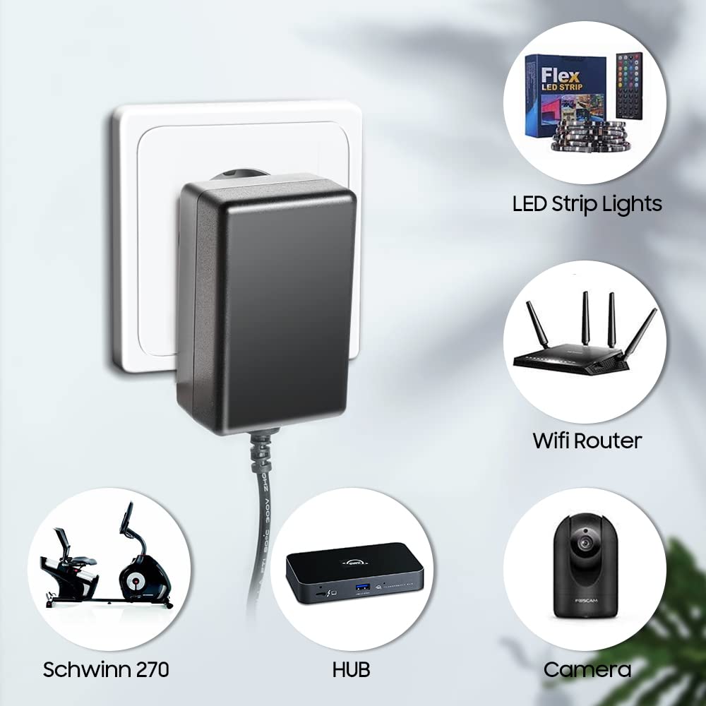 KFD Chargeur secteur 9 V Câble de charge pour MEDION E66877(MD 43877) DAB+ Life P66200 (MD45200) Radio de chantier MD 86185 Radio numérique, Technisat Digitradio 301 IR 306 IR 307, UEME DAB+ FM Radio