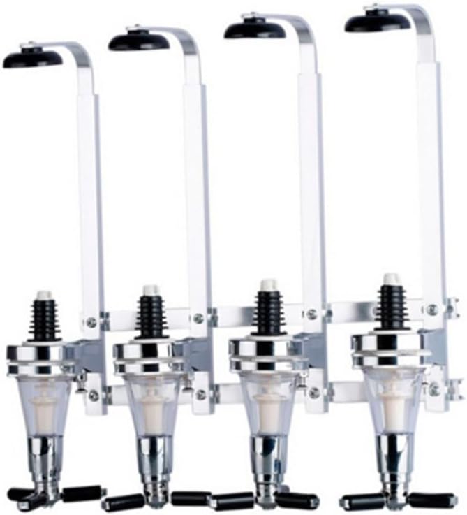 Bottle Wall Mounted Liquor Dispenser Beverage Stand with Leakproof Design Drink Holder for Home Bar and Parties