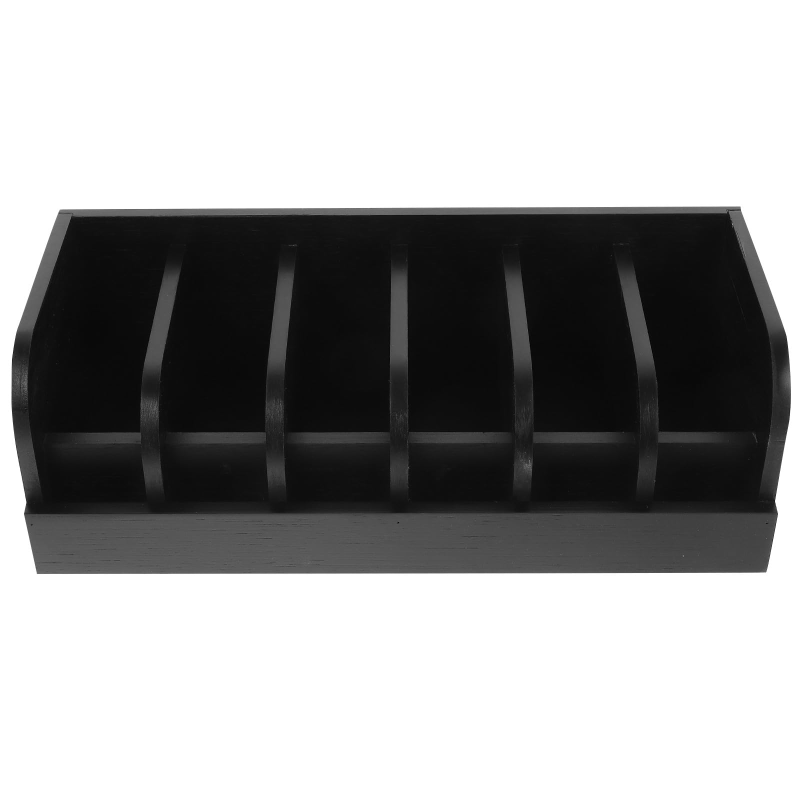 Organizador Negro en Compartimentos de Cinturones 6 de Diseño Rebabas para Exhibición y Almacenamiento Tiendas