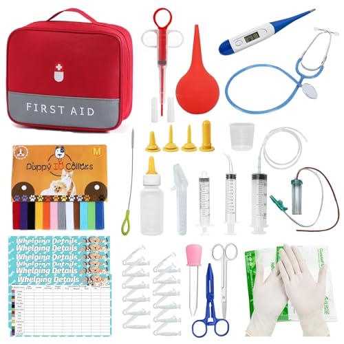 Puppy Whelping Kit, Kitten Puppy Whelping Supplies, Newborn Puppy Essentials, Whelping kit for...